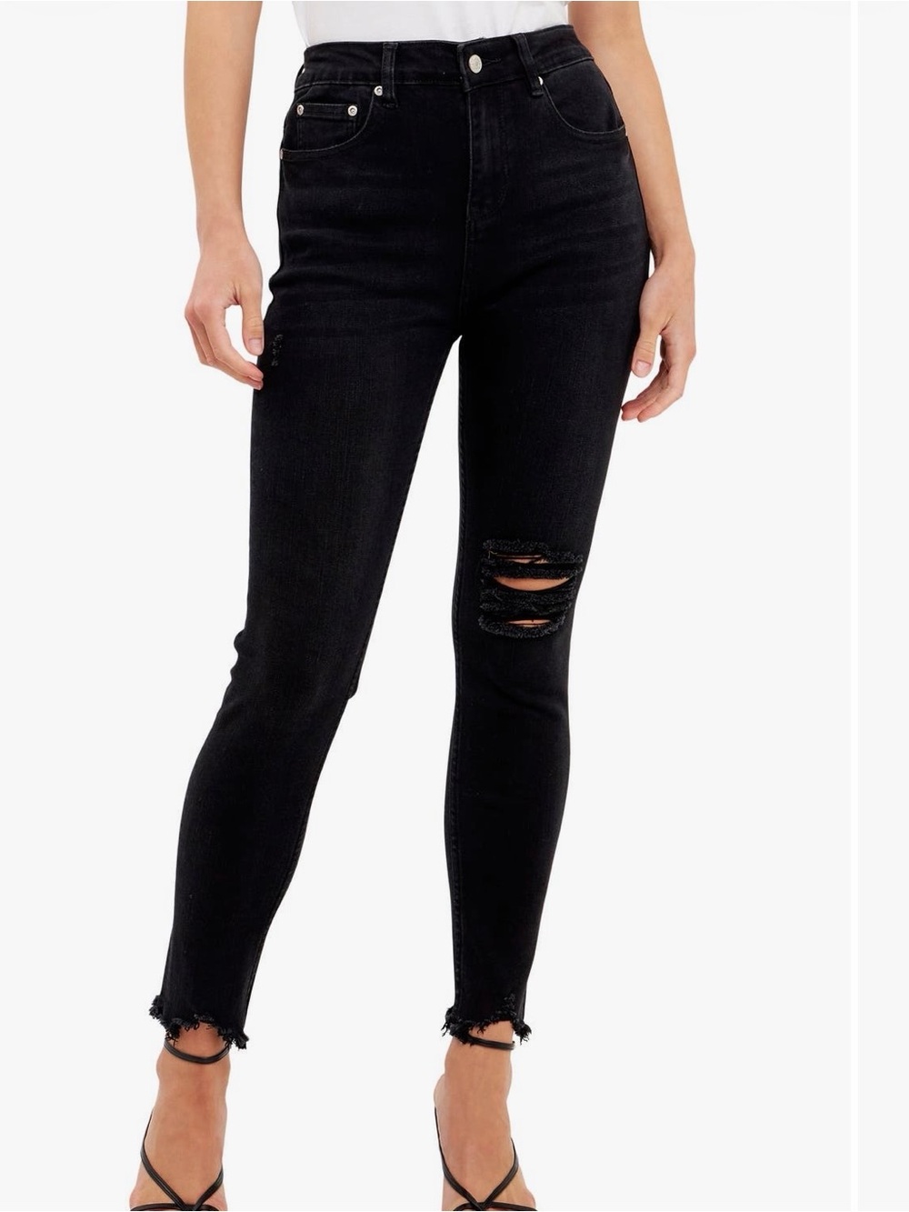 GREY LAB Black Jeans